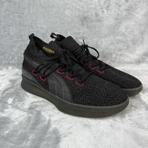 Puma Clyde Court Reform Basketball Shoes Size 11.5 Black And Red No Box